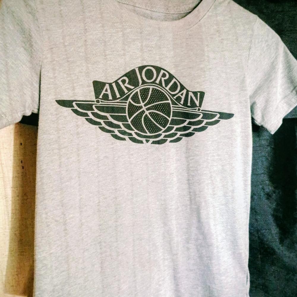 Jordan Air Gray Winged Logo Tee